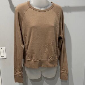 Tan brown Athleta  Long Sleeve Sweatshirt size s